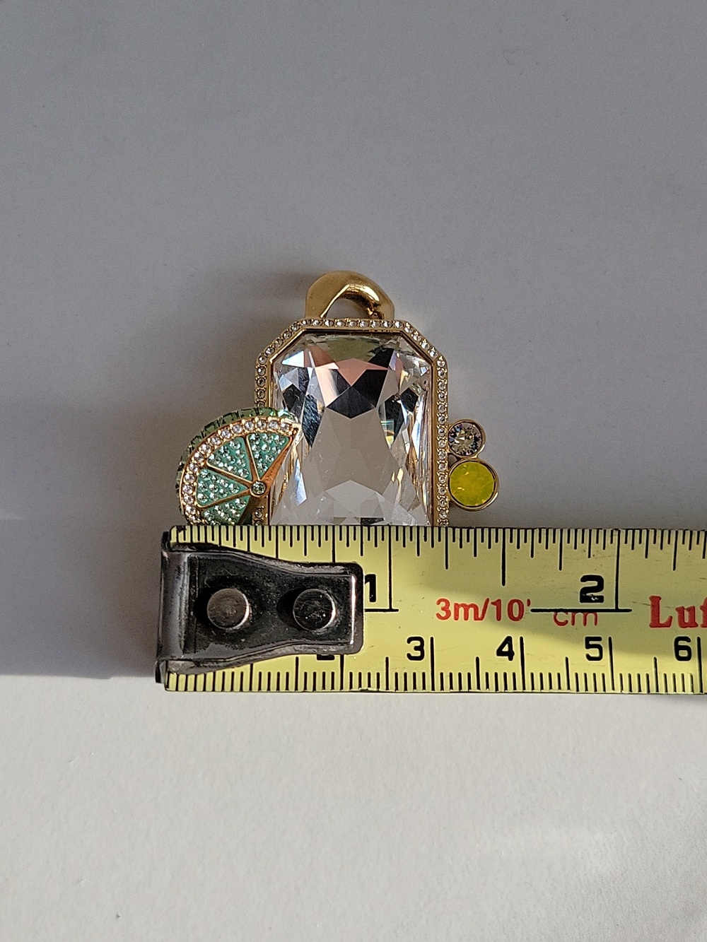Swarovski Large Gold-Tone Fruit Pendant - Picture 10 of 11
